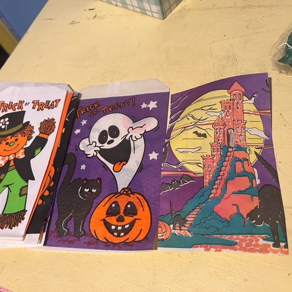 Vintage Halloween Basket craft supplies LOT - Picture 6 of 16